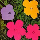 Andy Warhol Canvas Paintings - Flowers 1970